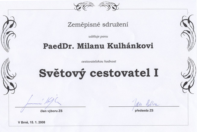 certifikát